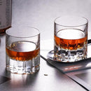 KAMMAK Crystal Whiskey Glasses Set of 2, Handcrafted 7.78oz Old Fashioned Glasses Stemless, Luxury Hand Blown Cocktail Glasses, Scotch Cup for Women, Men Gift for Bourbon Barware, Home Bar by CozyNest Decor