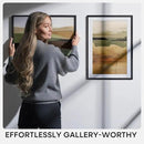 Homeforia 12x18 Frame Black Wood, High End Oak 12x18 Picture Frames with Mat 8.5x11 Photo, 12 x 18 Wooden Poster Frame Matted to 8.5 x 11 Print, 18x12 Hanging Frame, Tempered Glass, Wall Kit, Set of 1 by CozyNest Decor