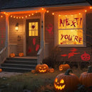8 Sheets Halloween Window Clings, Bloody Handprint Footprint Window Stickers Scary Halloween Decorations Self Adhesive Wall Decal for Party Bathroom Car Door Zombi Restroom Sign Decals-85 Pcs by CozyNest Decor
