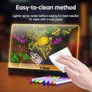 lumiboard led Drawing Board Message Board with Lights for Drawing Creative Advertising Board for Writing Drawing Note Taking Advertising Display Glow-in-The-Dark Acrylic (11.8 * 7.9 inches) Kids Gift by TinyTreasures Baby Boutique