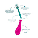 RADIUS Big Kidz Forever Brush Replaceable Head Toothbrush for Children, 6 Years and Up, BPA Free ADA Accepted for Growing Teeth and Gums - Right and Left Handed, Extra Soft - Pack of 1 by TinyTreasures Baby Boutique
