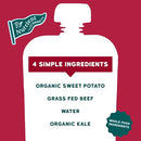 Serenity Kids 6+ Months Baby Food Pouches - Grass Fed Beef Puree with Organic Kale & Sweet Potato - BPA-Free Baby Snacks - 3.5 Oz, 6 Pack by TinyTreasures Baby Boutique