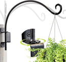 Qiang Ni Swivel Plant Hanger Bracket: Bird Feeder Hanger for Outdoor Wall Mount (16 - A, 16 Inch) by GreenHaven Gardens