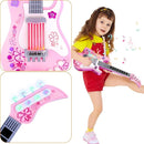 Kids Toddler Baby Childrens Electric Toy Guitar with Strap Ideal for 3 4 5 7 8 Year Old Boys Girls Gifts(Pink) by TinyTreasures Baby Boutique