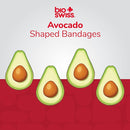 BioSwiss Bandages, Avocado Shaped Self Adhesive Bandage, Latex Free Sterile Wound Care, Fun First Aid Kit Supplies for Kids, 50 Count by TinyTreasures Baby Boutique
