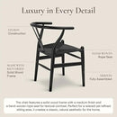 POLY & BARK Weave Chair Set of 2 in Pitch Black by CozyNest Decor