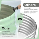2 Pcs 6x3x2ft Oval Raised Garden Bed, Galvanized Raised Beds,Open-Ended Base Metal Raised Planter Beds,Garden Bed Outdoor,Planter Raised Boxes for Vegetables, Flowers,Tool-Free Asse,Green by CozyNest Decor