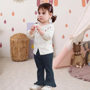 Neutocd Toddler Baby Girl 2-Pack Pants Bell Bottom Infant Baby Girl Solid Ribbed Cotton Leggings by TinyTreasures Baby Boutique