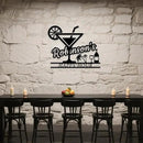 Happy Hour Metal Bar Sign - Personalized Wine Wall Art, Rustic Home Bar Decor, Custom Cocktail & Wine Themed Metal Signs for Indoor/Outdoor - MADE IN USA by CozyNest Decor