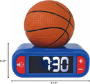 LEXiBOOK - Basketball - Basketball Nightlight Alarm Clock, Sounds and Melodies, LCD Backlit Screen, Luminous, Snooze, Blue/Orange, RL800BA by TinyTreasures Baby Boutique