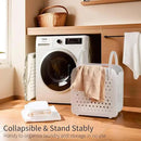 45L Foldable Laundry Basket, Plastic Collapsible Laundry Baskets with Handles, 12 Gallons Dirty Clothes Hamper for Dorm Laundry Room Organization, Freestanding Wall Hanging Laundry Hamper by CozyNest Decor