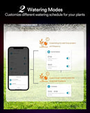 Lumary Smart Sprinkler Timer, WiFi Water Timer for Garden Hose, Brass Inlet Water Hose Timer, Manual/Automatic Irrigation Timer, App/Voice Control Work with Alexa (Gateway Included), Orange, L-WT1A1 by GreenHaven Gardens