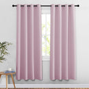 NICETOWN Room Darkening 78 inch Curtains for Doorway 2 Panels, Grommet Light Reducing Thermal Insulated Privacy Door Curtains Window Treatments for Bedroom, Baby Pink, W52 x L78 by TinyTreasures Baby Boutique