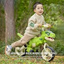 Dinosaur-Themed Toddler Balance Bike Toys for 2-7 Year Old Girls & Boys - Music & Lighting Effects, No-Pedal Training Bike, Best Gifts for Kids with Carbon Steel Frame & Adjustable Handlebar by TinyTreasures Baby Boutique