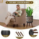 Flower Pot with Legs Tall Flower Pot with Drainage Holes for Indoor and Outdoor Decorative Planting (Black Gold, 10 Inches) by CozyNest Decor