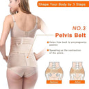 TiRain 3 in 1 Postpartum Belly Support Recovery Belly/Waist/Pelvis Belt C Section Postpartum Belly Wrap Band Corset waist trainer by TinyTreasures Baby Boutique