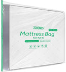 ZCHENBS® – Mattress Bags for Moving and Storage,Mattress Bag with Zippers,5 Mil Ultra-Thick Bed Bag,Waterproof,Anti-Tear,Heavy-Duty Mattress bag (Tansparent/Green, Full/Full XL-(1 Pack)) by TinyTreasures Baby Boutique