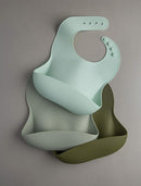 Loulou Lollipop Soft, Waterproof Silicone Feeding Bib by TinyTreasures Baby Boutique