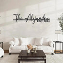 Personalized Family Name Sign | Custom Metal Sign | Metal Wall Art | Last Name Signs for Home | Wall Decor | Split Letter Monogram Sign | Home Letters | Wedding Gift | Housewarming Couples Gift by CozyNest Decor