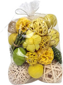ANDALUCA Decorative Balls Bag Bowl Filler Home Decor (Yellow) by CozyNest Decor