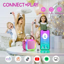 Kinglucky Mini Karaoke Machine for Kids, 2025 TOP Birthday Gifts Ideas for 3-12 Year Old Girls, Christmas Party Gifts Kids' Personal Video Players Accessories with 2 Wireless Microphones - Rose Pink by TinyTreasures Baby Boutique