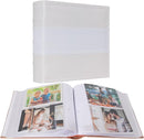 RECUTMS Photo Album 4x6 200 Photos with Writing Space Photo Book,Leather Cover Picture Album with Memo Areas for Wedding Anniversary Family Baby Couple Valentines Graduation Travel (White) by TinyTreasures Baby Boutique