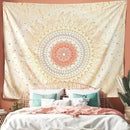 Damanse Floral Tapestry Wall Hanging Cute,Boho Wall Tapestry for Bedroom Aesthetic,Mandala Living Room Decor for Teen Girls (Yellow, 49.2"x59.1") by CozyNest Decor
