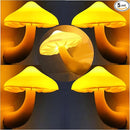 AUSAYE 5 Pack Sensor LED Night Lights Plug in Lamp Mushroom Light for Adults Kids NightLight Bedroom,Bathroom,Toilet,Hallway,Stairs,Kitchen,Basement Warm Yellow by TinyTreasures Baby Boutique