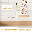 Customize Name Growth Chart Wall, Cute Letters Canvas Height Chart for Kids, Height Indicator Tape Ruler Growth Chart Decor, Toddler Room Decoration, Baby Measuring Board by TinyTreasures Baby Boutique