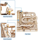 ROKR 3D Wooden Puzzles Marble Run Set - Mechanical Model Kit for Adults DIY Roller Coaster Toys Gifts for Boys/Girls (Marble Parkour) by TinyTreasures Baby Boutique