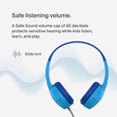 Belkin SoundForm Mini Kids Wired Headphones with Built-in Microphone & Fun Stickers, 85dB Safe Volume Limit – for Online Learning, Travel, Compatible w/iPhone 15, iPad, Galaxy S23, & More - Blue by TinyTreasures Baby Boutique