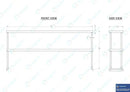 AmGood Double OverShelf Stainless Steel NSF - Many (72" Long x 12" Deep) by CozyNest Decor
