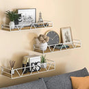 Floating Shelves Set of 3, Home Wood Wall Shelf, Farmhouse Shelf for Bedroom, Wall Mounted Floating Shelf for Living Room, Bedroom, Bathroom, Kitchen, Office (White) by CozyNest Decor