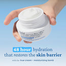 belif Moisturizing Bomb – Daily Ceramide Moisturizer with Peptide & Squalane, 48hr Hydration & Anti-Aging Cream, Milky & Lightweight, Restores Skin Barrier, Korean Skincare, 0.84 fl oz (25ml) by TinyTreasures Baby Boutique