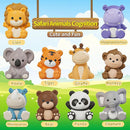 Learning Toy for Toddlers 1 2 3 Year Old, Montessori Educational Counting, Matching & Sorting Sensory Toys, 10 Safari Animals & 10 Zoos, Birthday Easter Gift for Baby Boy Girl Age 12-18 Months by TinyTreasures Baby Boutique