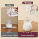 Momcozy Easy Pour Breastmilk Storage Bag, 8Oz, Temp-Sensing Color Change, 200 Count Milk Bag with Self Standing for Breastfeeding, No Leak Presterilized for Freezer, Recyclable & BPA Free by TinyTreasures Baby Boutique