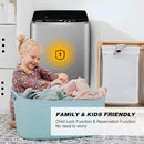 Portable Washing Machine 2.3 Cu. Ft. Full-Automatic Compact Washer Machine for Apartment, 10 Wash Program Small Portable Washer for Dorm, Apartment, RV, Home, Silver by CozyNest Decor