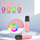 Mgaolo Mini Karaoke Machine for Kids Adults,Portable Bluetooth Speaker with 2 Wireless Microphones,Gift Toys with MP3 Player for Boys Girls 3-12 Year Old Birthday Family Home Party Present (Pink) by TinyTreasures Baby Boutique