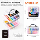 Shuttle Art Polymer Clay Kit, 50 Colors, Soft Oven Clay Kit, 19 Carving Tools and 10 Kinds of Accessories, Non-Stick, Non-Toxic, Ideal Gift for Kids by TinyTreasures Baby Boutique
