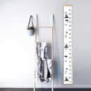 Kids Growth Chart, Wood Frame Fabric Canvas Height Measurement Ruler from Baby to Adult for Child's Room Decoration 7.9 x 79in (7.9 x 79in, Black Car) by TinyTreasures Baby Boutique