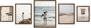 HAUS AND HUES Photo Gallery Wall Frame Set - Set of 5 Walnut Frames for Gallery Wall, Gallery Wall Frames, Multiple Picture Frames for Wall Collage (Two 8x10, Two 11x14, One 16x20 Framed Walnut) by CozyNest Decor