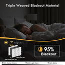 MIULEE Black Blackout Curtains - Bedroom Window Treatment Curtains Thermal Insulated Room Darkening Drapes for Living Room Kitchen Grommet Light Blocking Halloween Drapery 40 x 45 Inches Long 2 Panels by TinyTreasures Baby Boutique