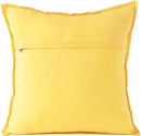 Eyes of India Embroidered Decorative Boho Throw Pillow Cover with Mirrors, Handmade Bohemian Accent Cushion Case for Sofa Couch Bedroom Living Room (Yellow, 24" x 24") by CozyNest Decor
