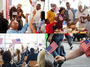 300pcs Small American Flags on Stick, Handheld 8 x 5.5 Inchs Mini American Flags with Kid-Safe Golden Spear Top, US Flags for 4th of July Decorations Outdoor, Independence Day Decorations by GreenHaven Gardens