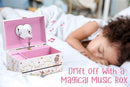 The Memory Building Company Ballerina Musical Jewelry Box, Classic Melody, Storage Organizer Kids Ages 6-12, Wood Construction w/ 2 Compartments by TinyTreasures Baby Boutique