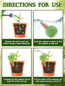 Kalolary 8Pcs Plant Watering Globes, Large Terracotta Automatic Watering Stake Devices with Wooden Stopper for Pots, Planters, Indoor, Outdoor by GreenHaven Gardens