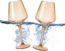 Floating Wine Glasses for Pool - Set of 2-15 OZ (Green) by The Wine Savant