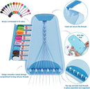 Arts and Crafts for Kids Ages 8-12,Friendship Bracelet Making Kit for Girl,Kids Jewelry Making Kit with 28 Pre-Cut Threads,Christmas Birthday Gifts for Ages 6 7 8 9 10 11 12 Year Old Light Blue by TinyTreasures Baby Boutique