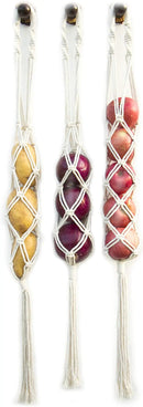 Decocove Hanging Fruit Basket - Boho Basket for Potato, Onion and Fruit Storage - Boho Wall Hanging Decor for Kitchen - Macrame Wall Hanging Basket - Set of 3 by CozyNest Decor