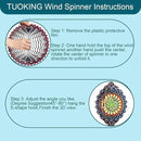 TUOKING Wind Spinners Outdoor Peacock Feathers 3D Metal Hanging Art Wind Sculptures 12 Inch Stainless Steel for Yard and Garden Decoration Worth Gift for Women by GreenHaven Gardens